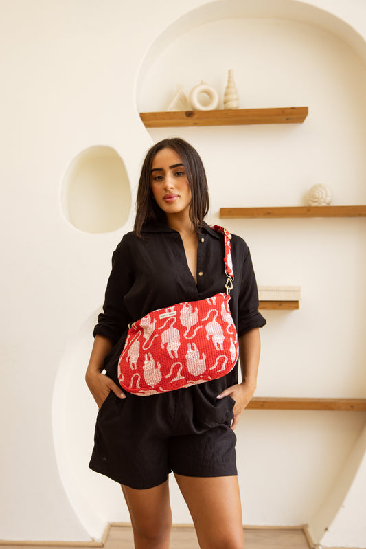 Shoulder Bag Crimson Tigress