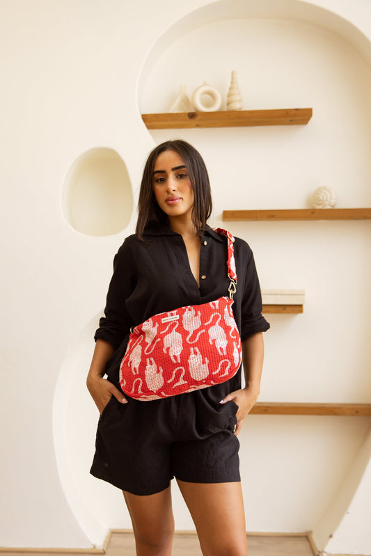 Shoulder Bag Crimson Tigress