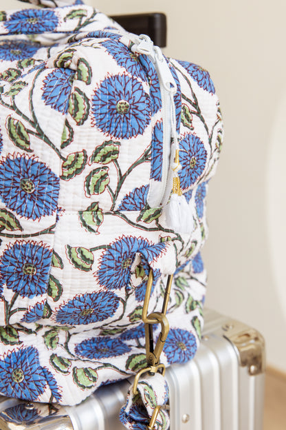Large Travel Bag Blue Blossom