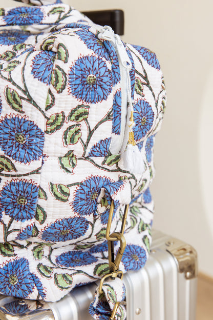 Large Travel Bag Blue Blossom