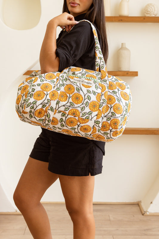 Duffel Bag Marigold Bloom