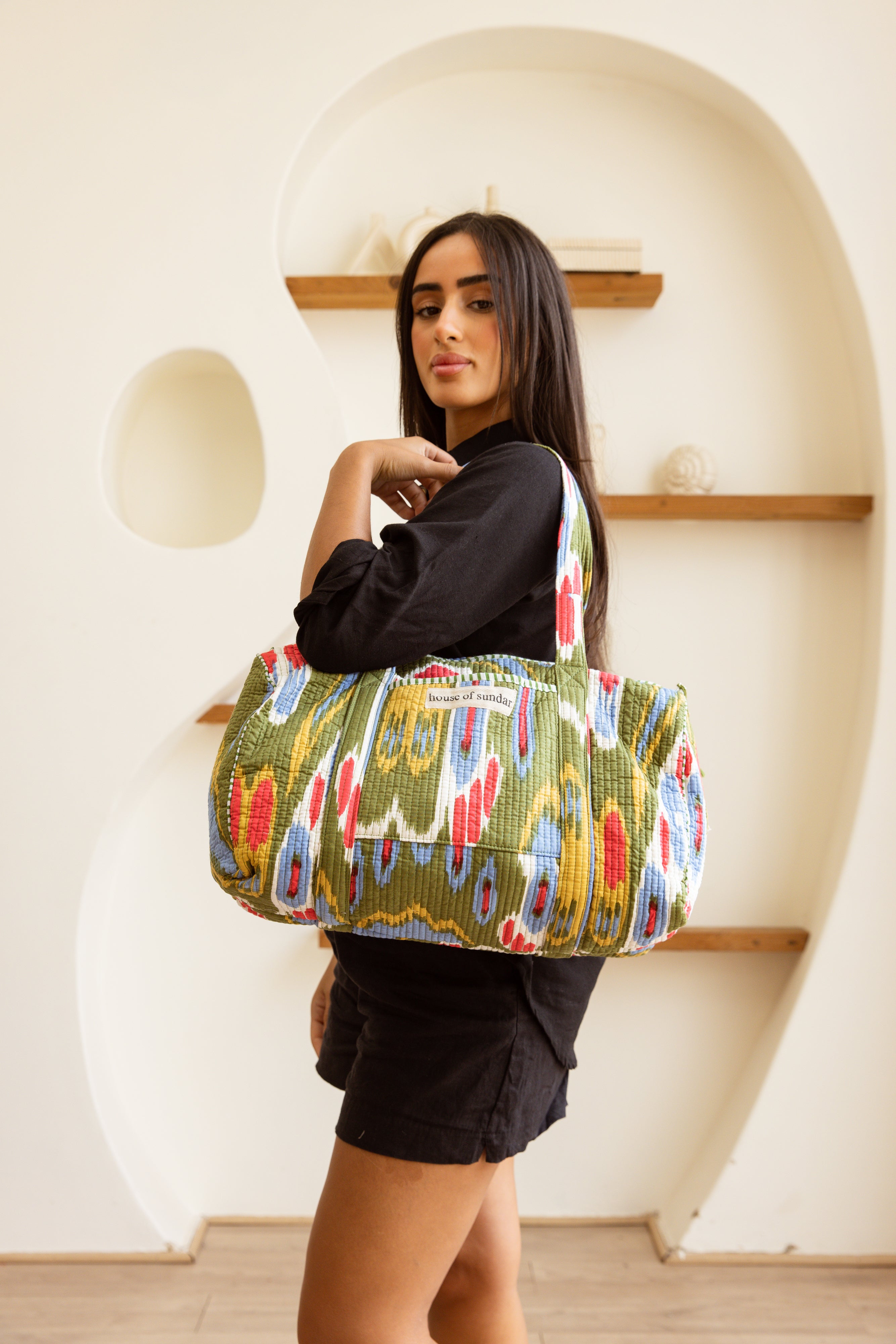Duffel Bag Emerald Ikat Dream