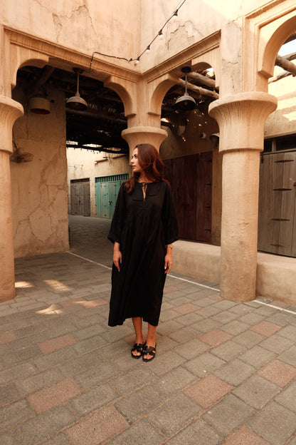 Sara Midi Dress Black Oasis