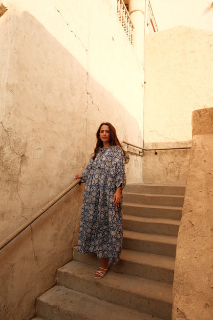Maya Midi Dress Blue Iris