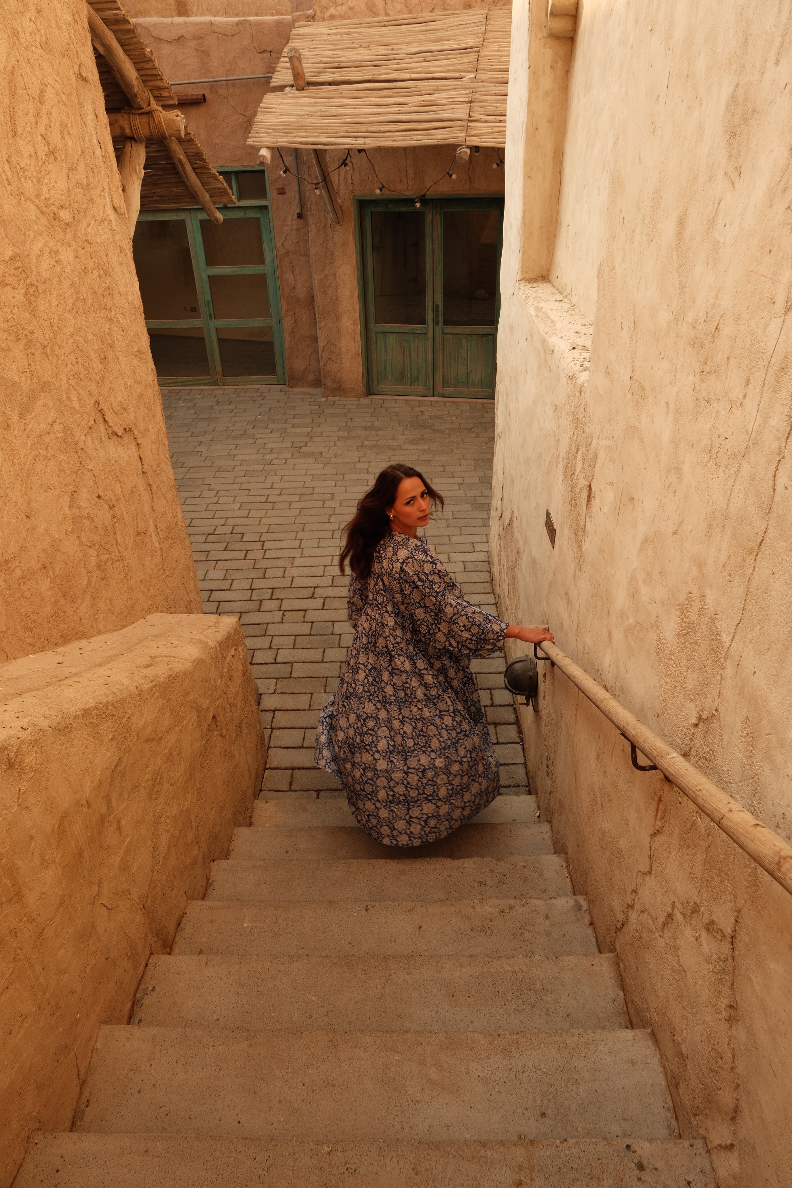 Maya Midi Dress Blue Iris