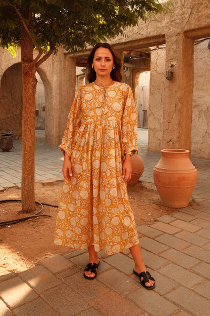 Maya Midi Dress Daffodil