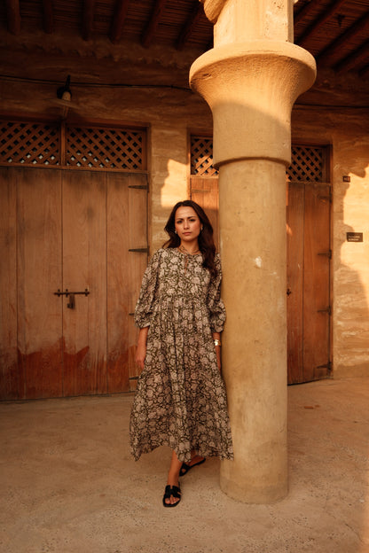 Maya Midi Dress Olive