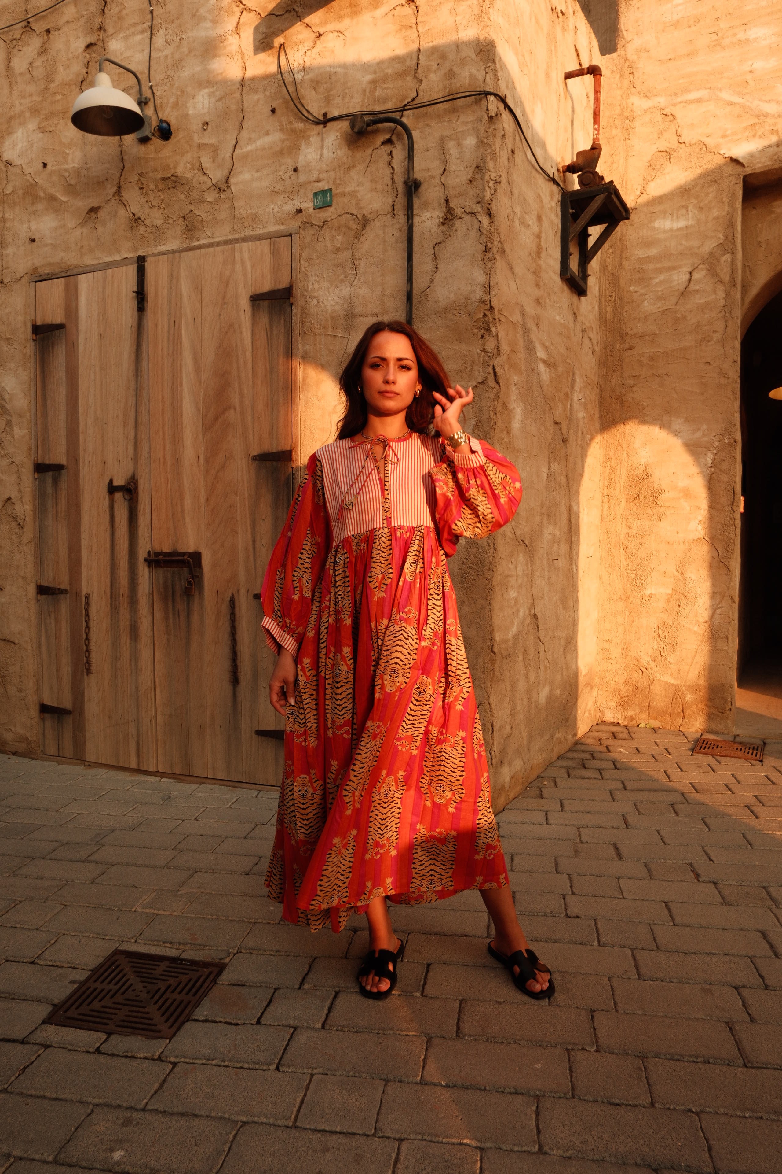 Tara Midi Dress Red Tigeress Tara Midi Dress Red Tigeress