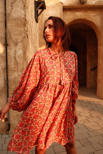 Maya Mini Dress Saffron Sun
