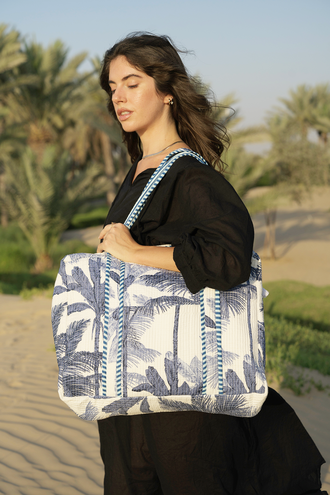 Indira Tote - Ocean Marble