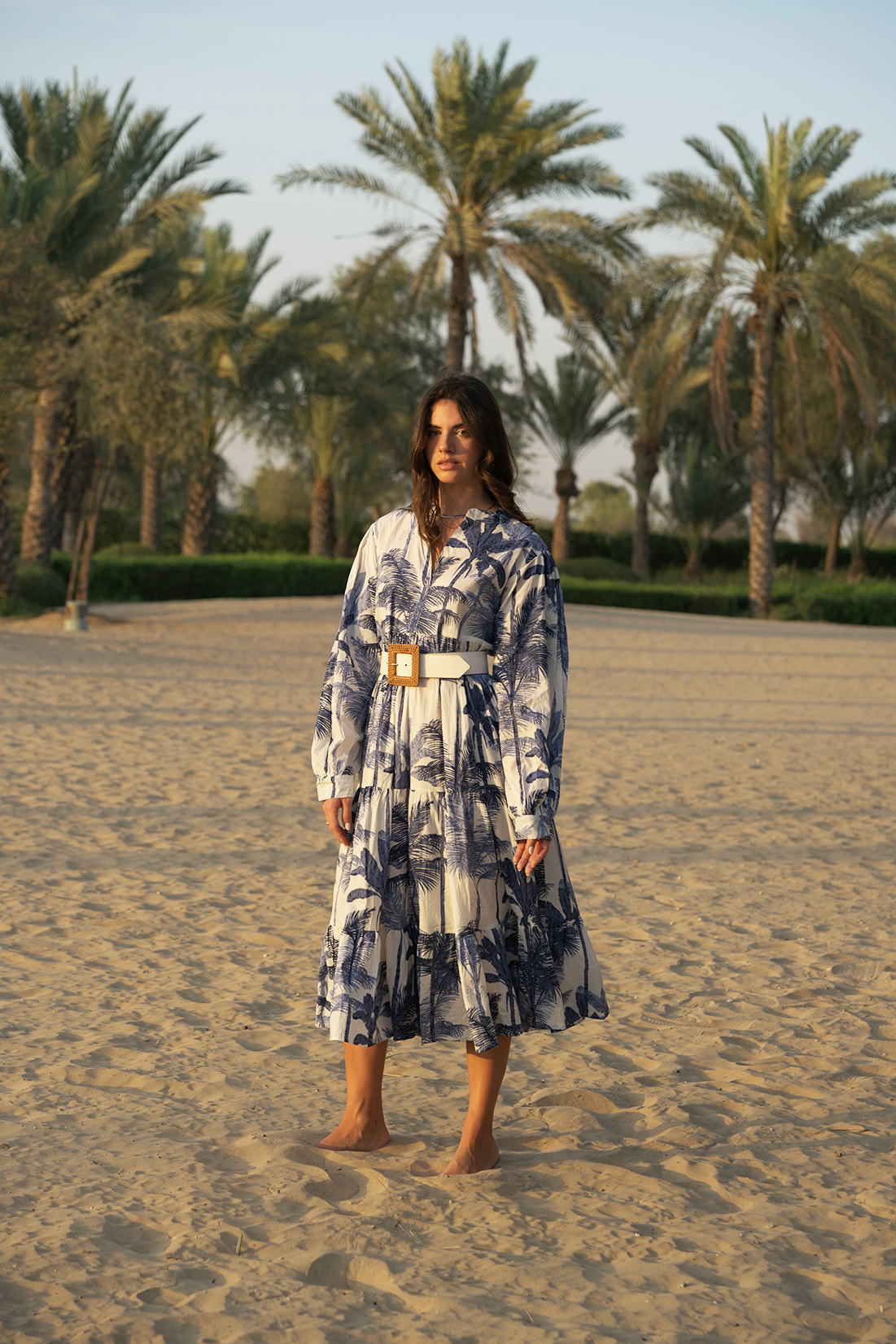 Liana Midi Dress - Dark Blue