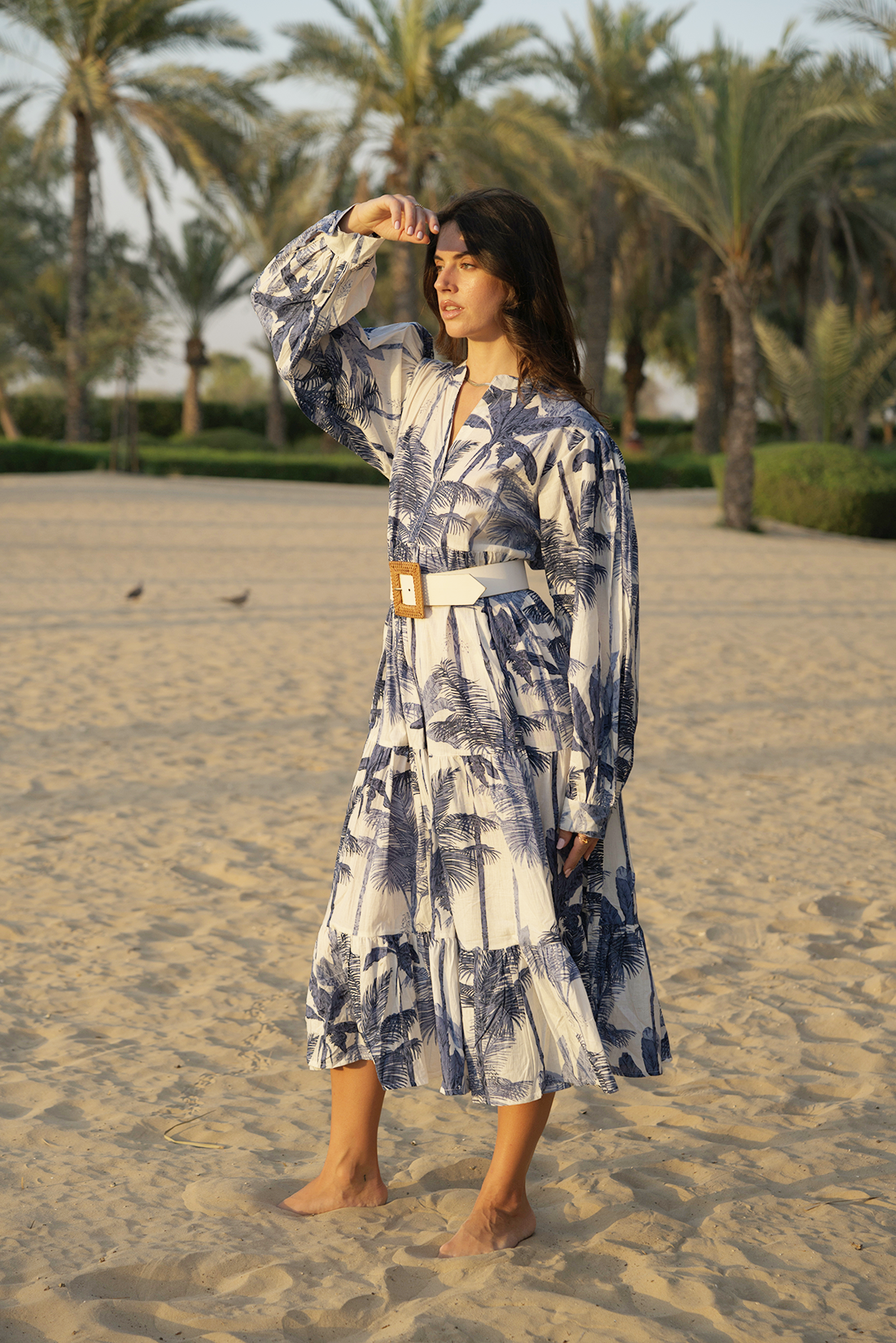 Liana Midi Dress - Dark Blue