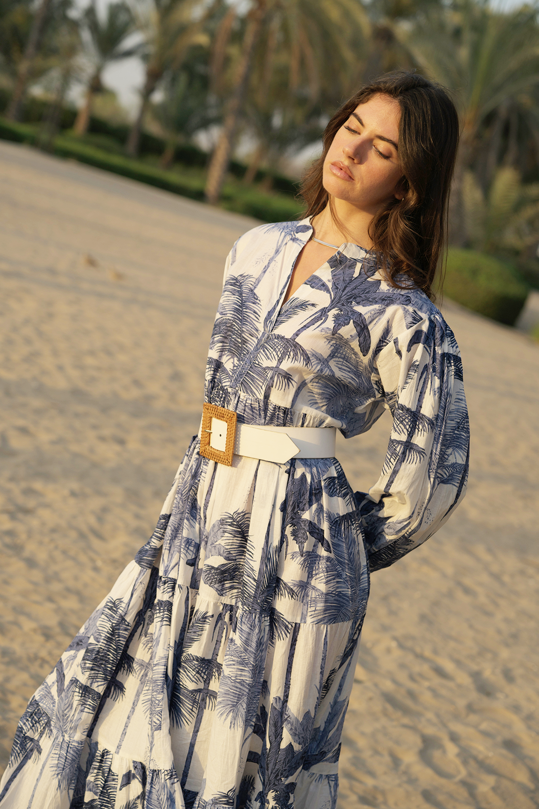 Liana Midi Dress - Dark Blue