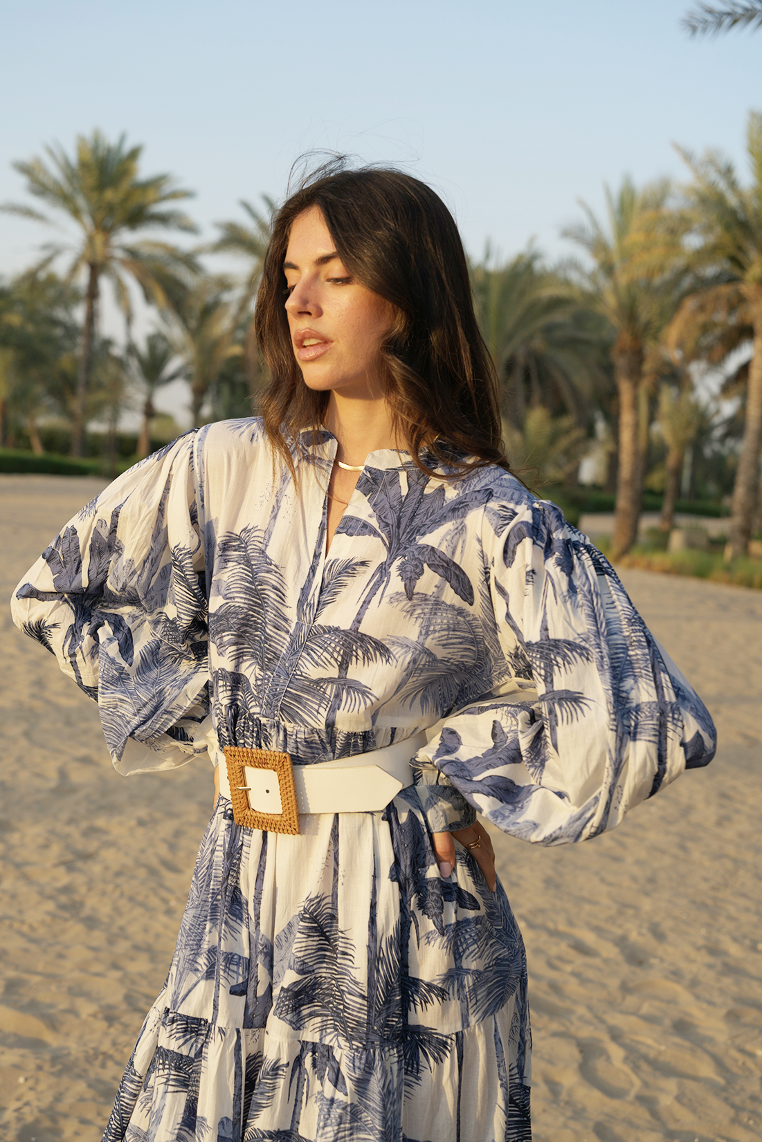 Liana Midi Dress - Dark Blue