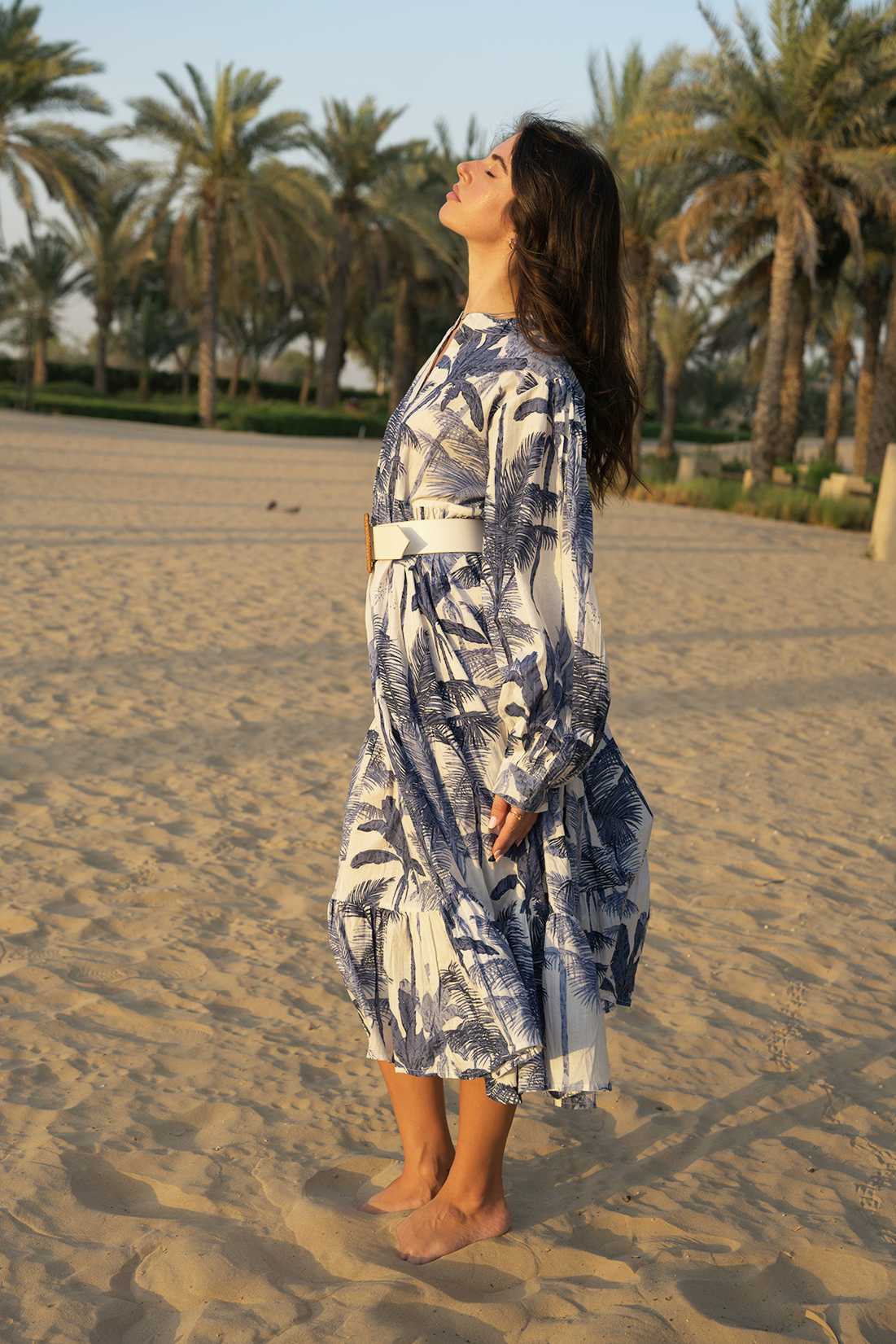 Liana Midi Dress - Dark Blue