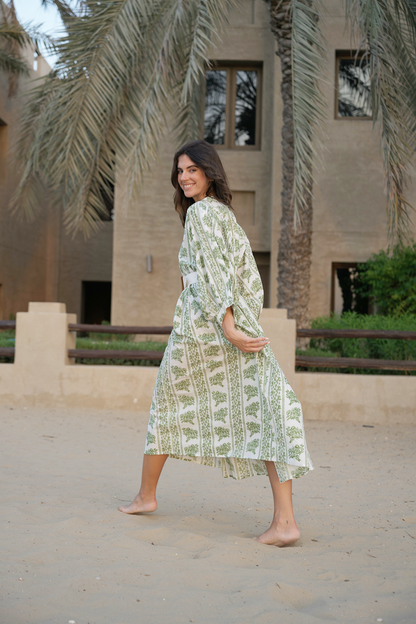 Liana Midi Dress - Fern