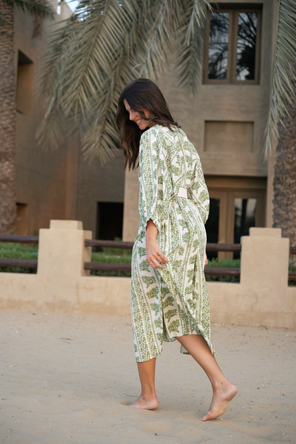 Liana Midi Dress - Fern