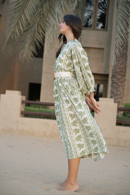 Liana Midi Dress - Fern