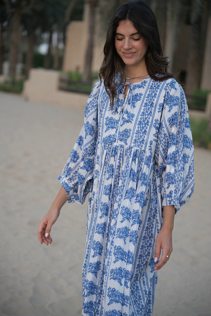 Liana Midi Dress - Bluebell