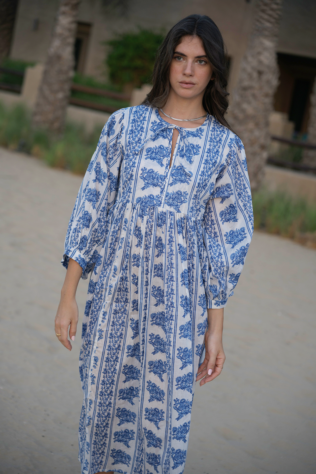 Liana Midi Dress - Bluebell