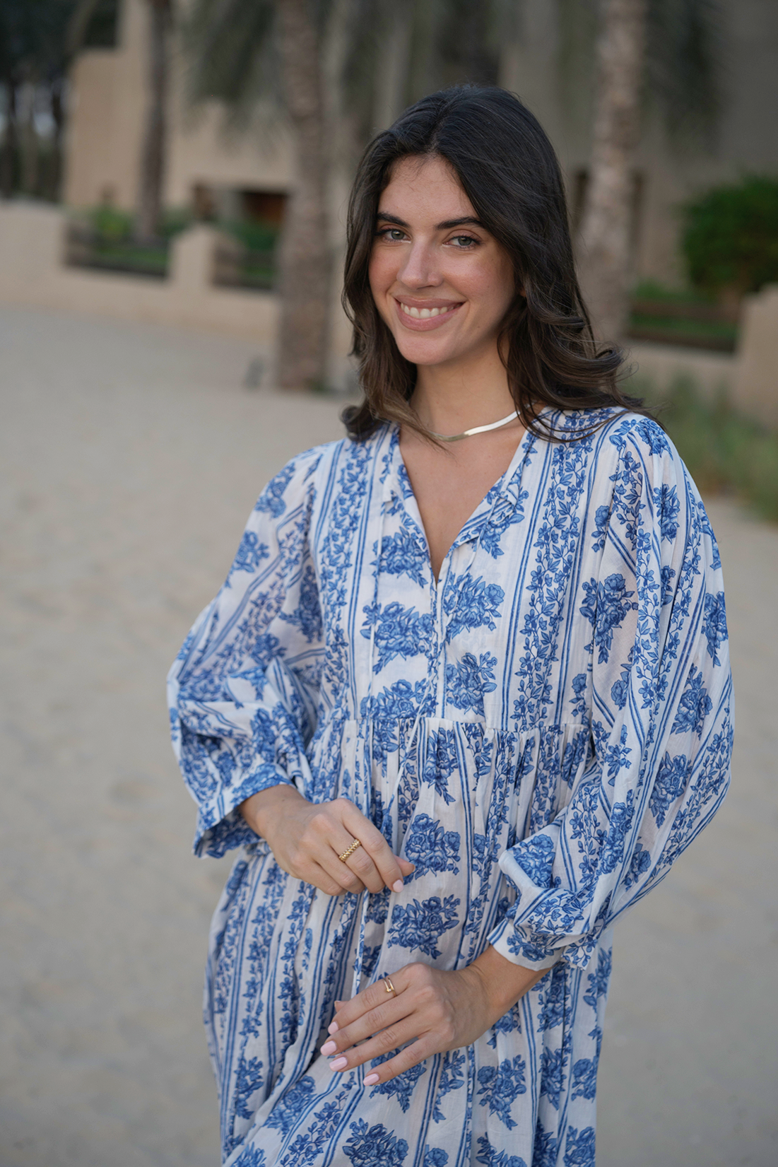 Liana Midi Dress - Bluebell