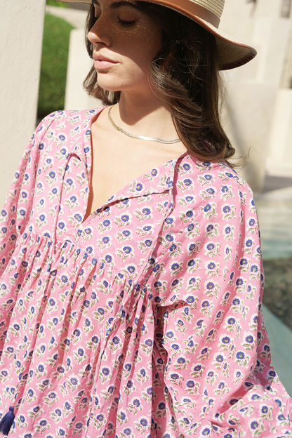 Meera Blouse - Peony Petal