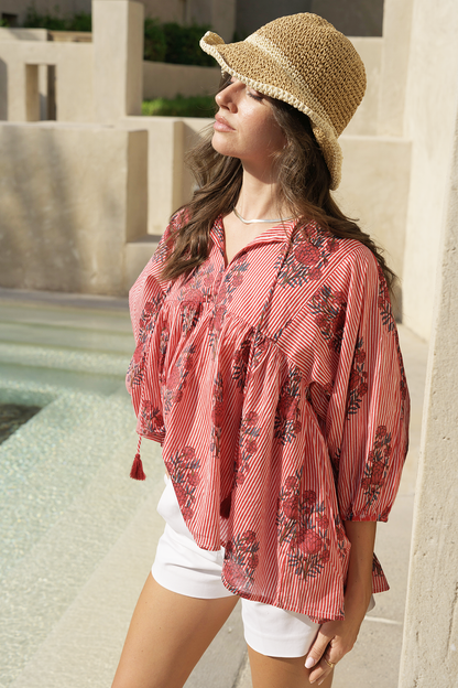 Meera Blouse - Blush Petal