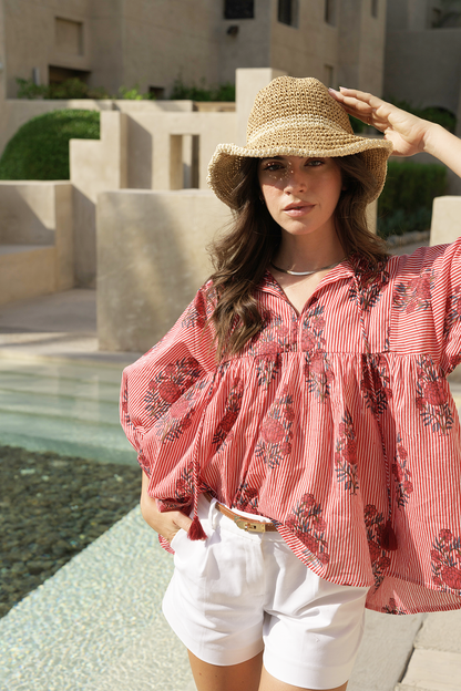 Meera Blouse - Blush Petal