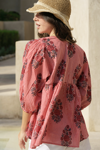 Meera Blouse - Blush Petal