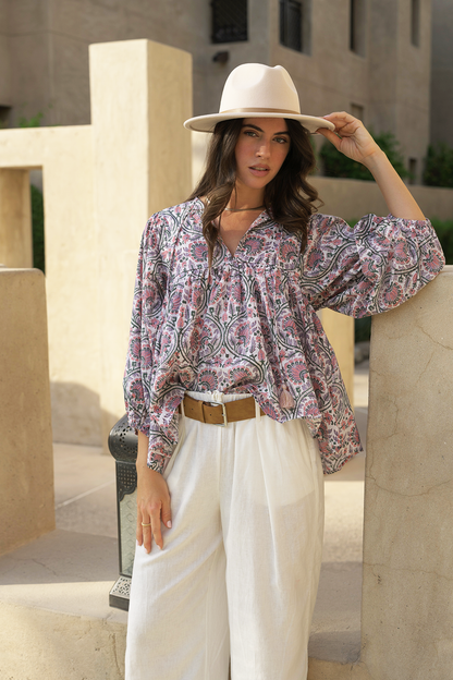 Meera Blouse - Wisteria