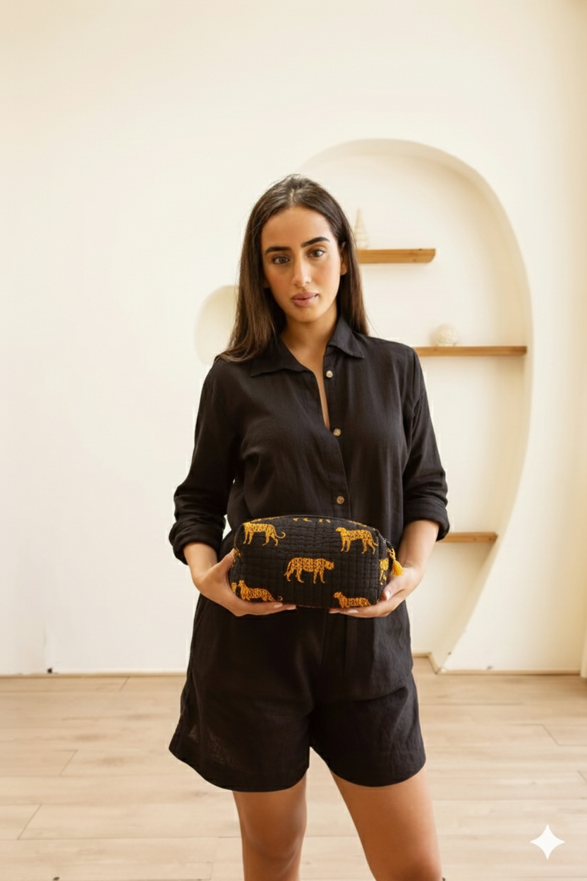 Makeup Bag Black Panthera