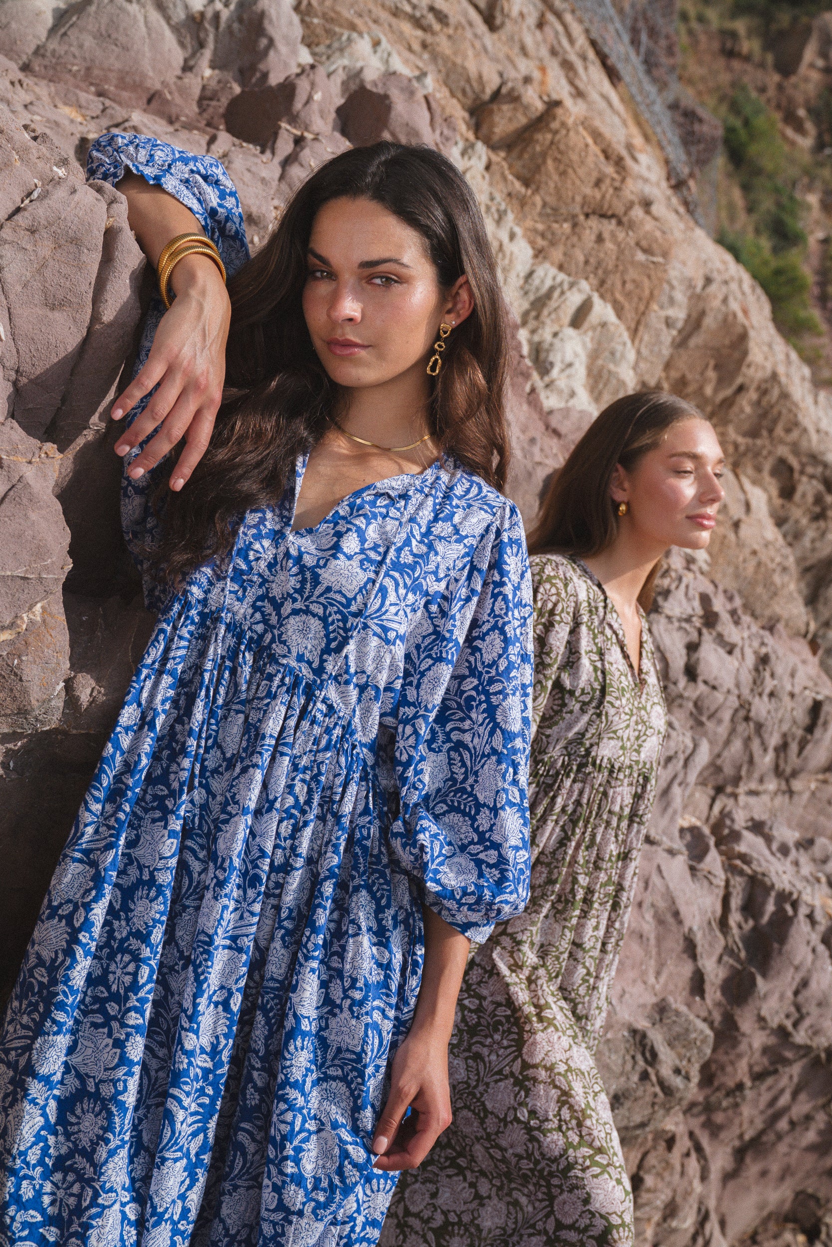 Maya Midi Dress Blue Iris