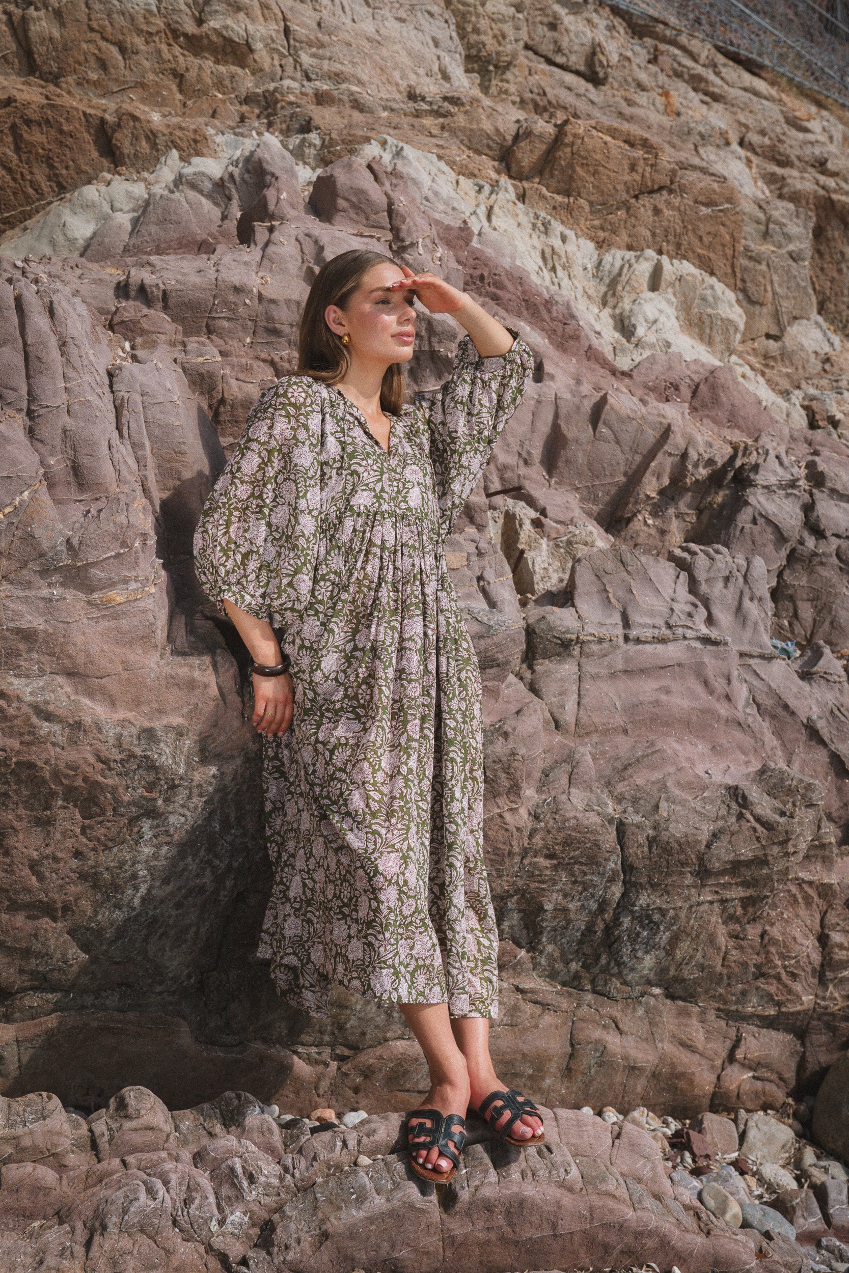 Maya Midi Dress Olive