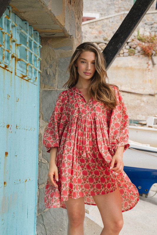 Maya Mini Dress Saffron Sun