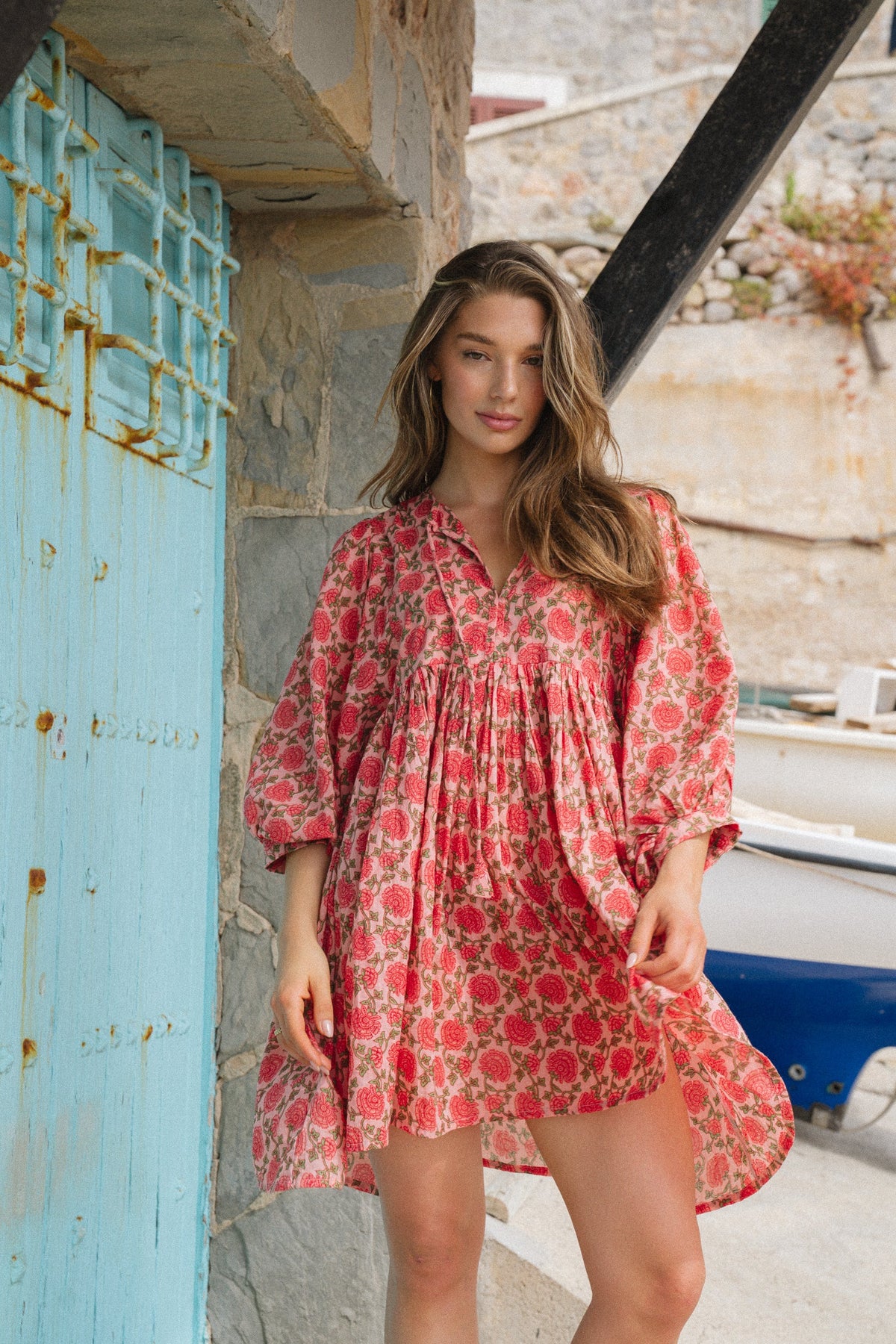 Maya Mini Dress Saffron Sun