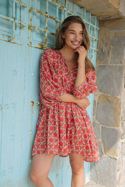 Maya Mini Dress Saffron Sun