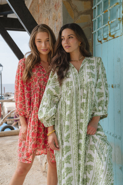 Liana Midi Dress - Fern