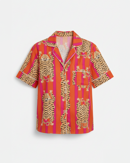 Amrita Pajamas Set Red Tigress