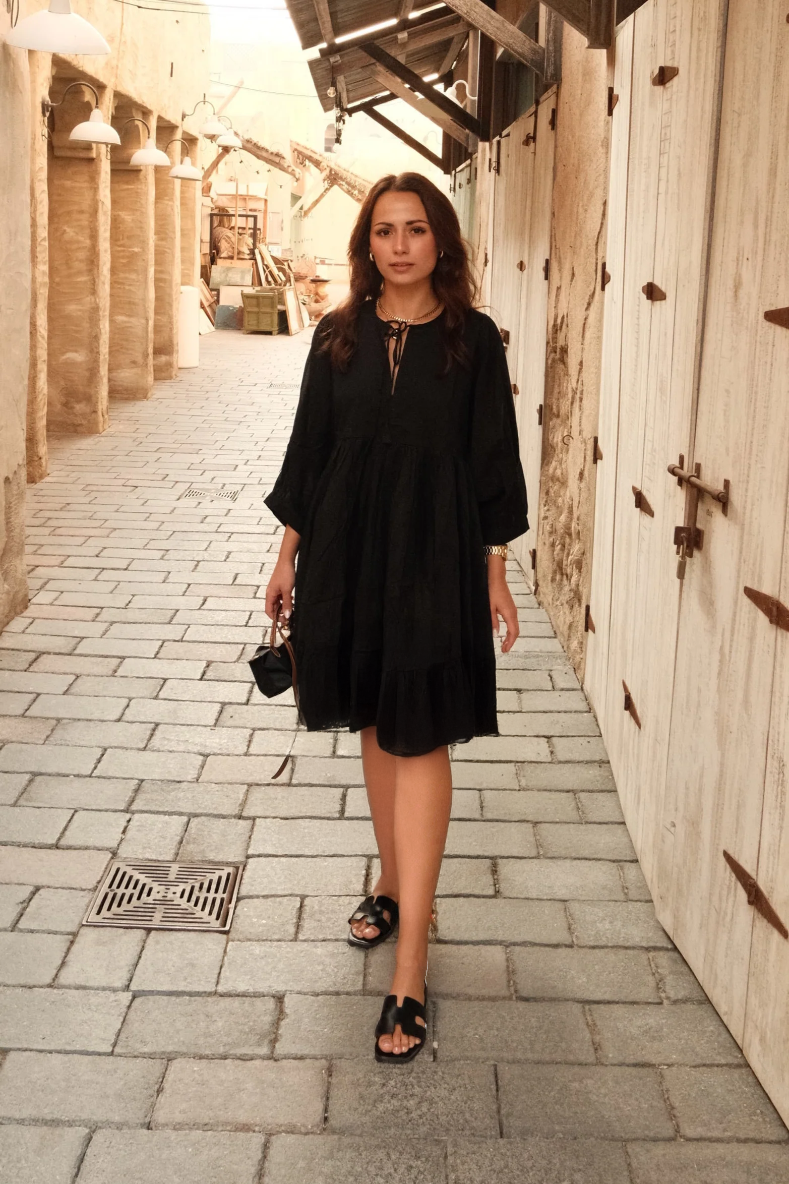 Sara Mini Dress Black Oasis