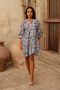 Maya Mini Dress Blue Iris
