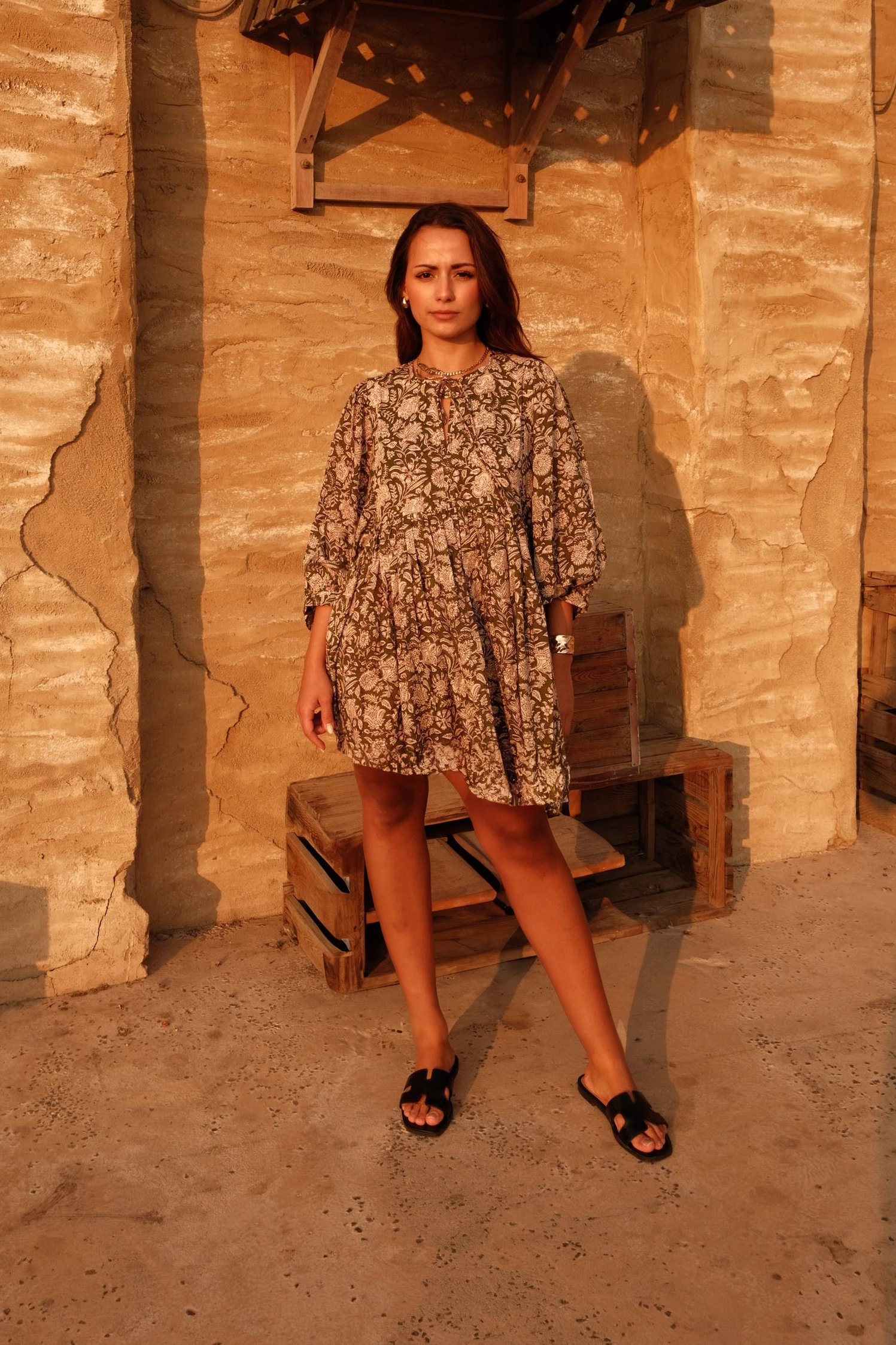 Maya Mini Dress Olive