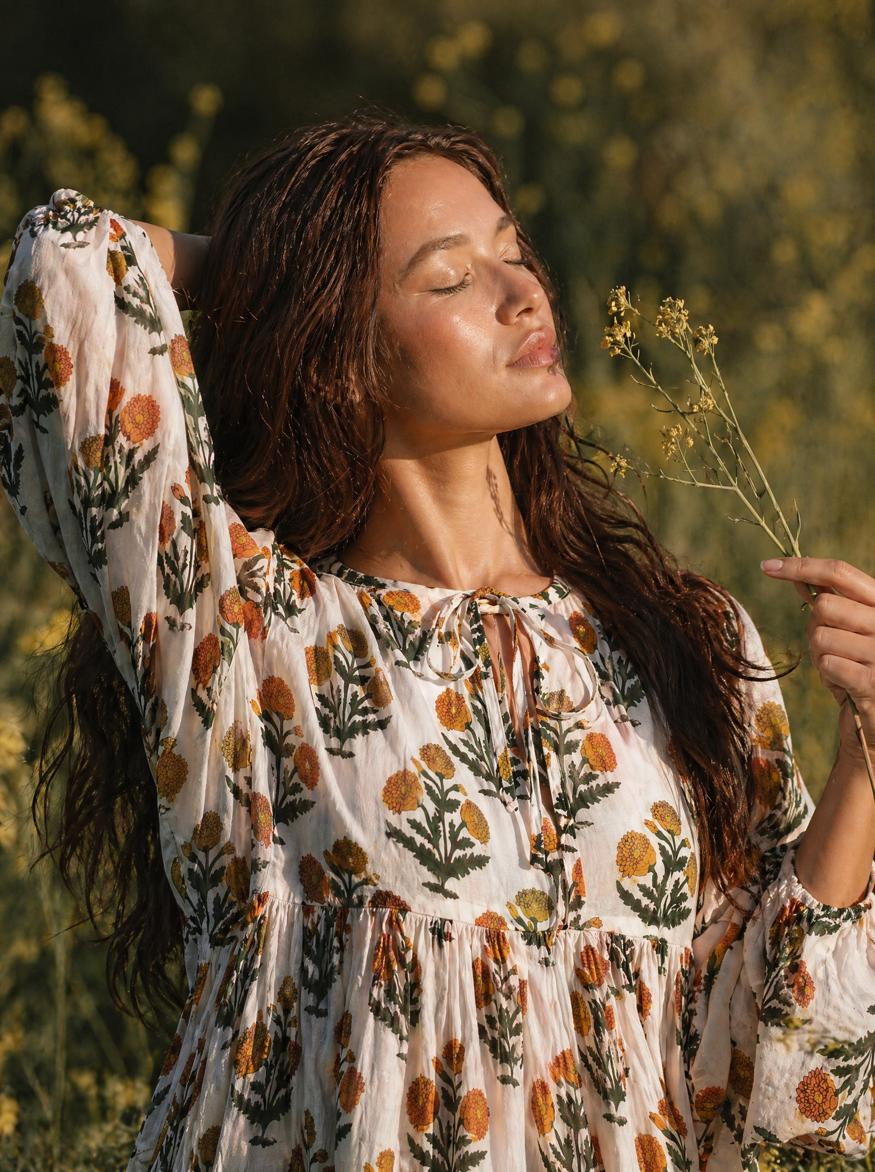 Leela Midi Dress Honey Meadow