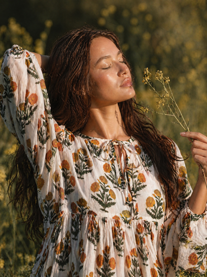 Leela Midi Dress Honey Meadow