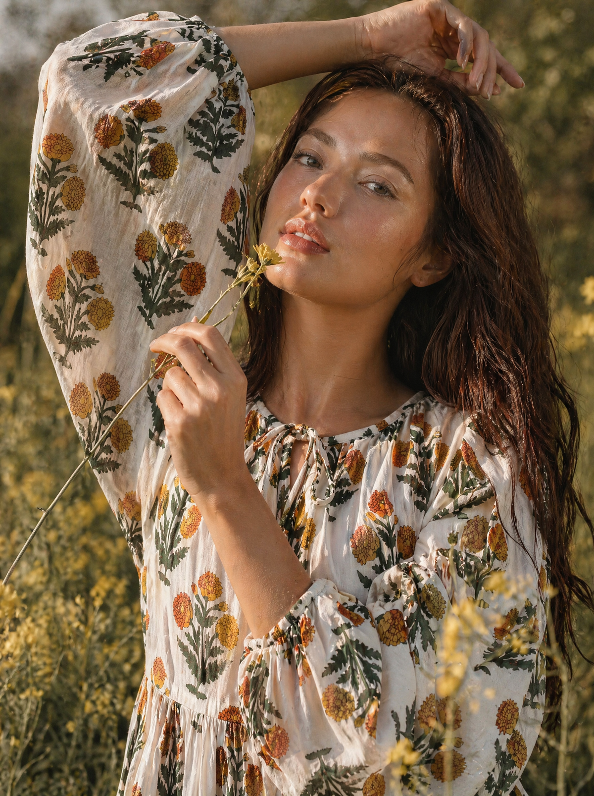 Leela Midi Dress Honey Meadow VIP