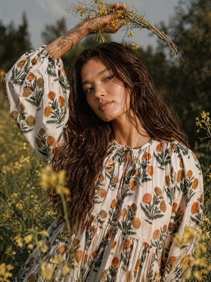 Leela Midi Dress Honey Meadow