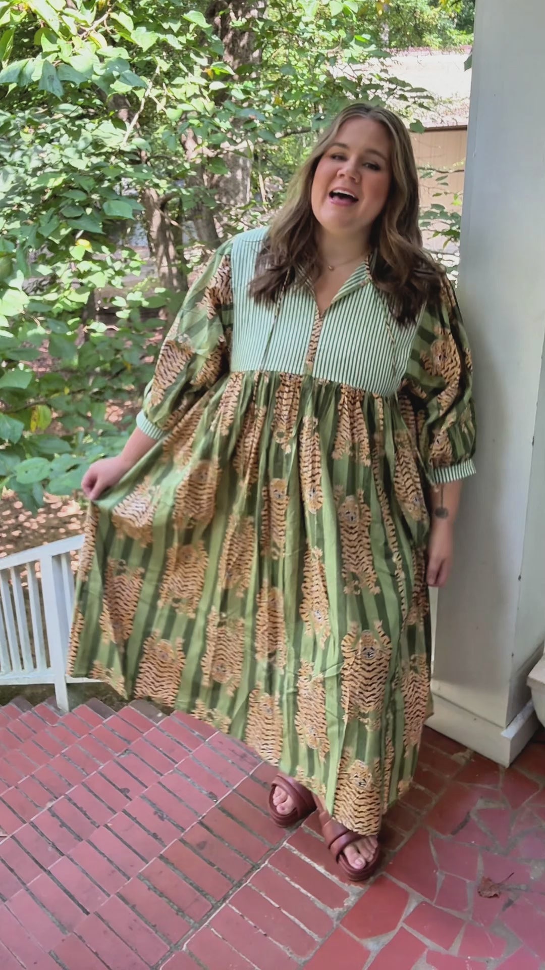 Sara Midi Dress Pine