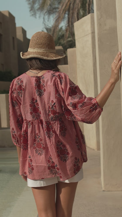 Meera Blouse - Blush Petal
