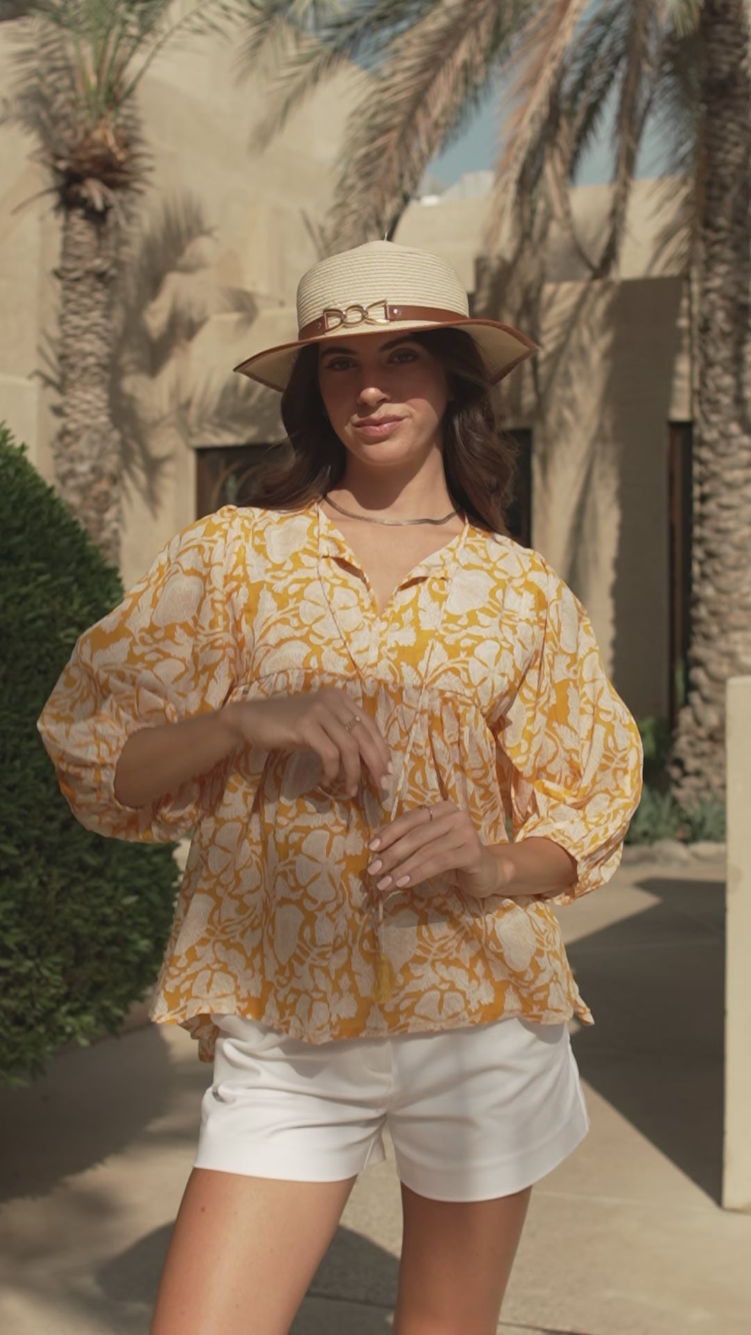 Meera Blouse - Golden Bloom – House of Sundar