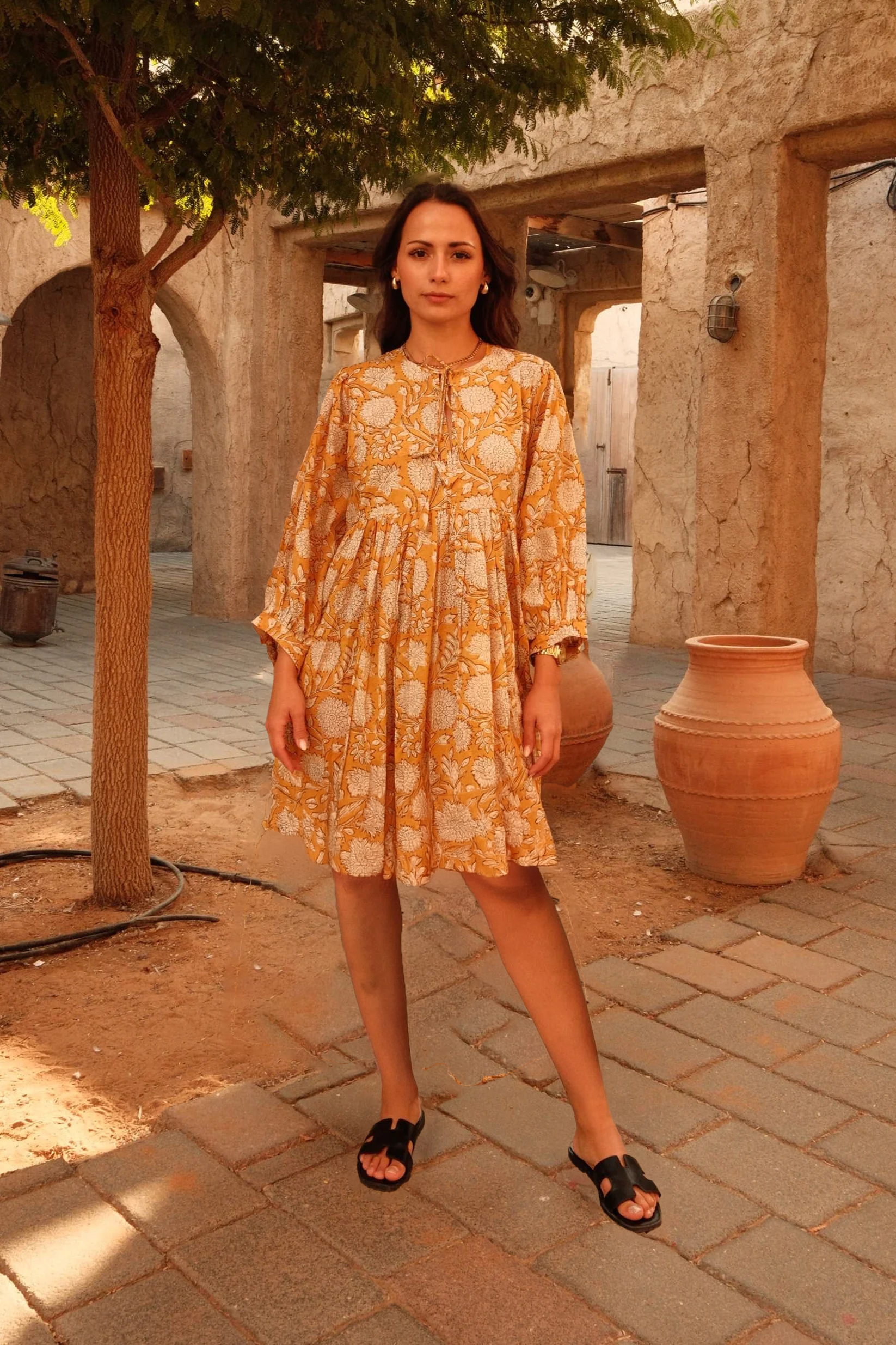 Maya Mini Dress Daffodil